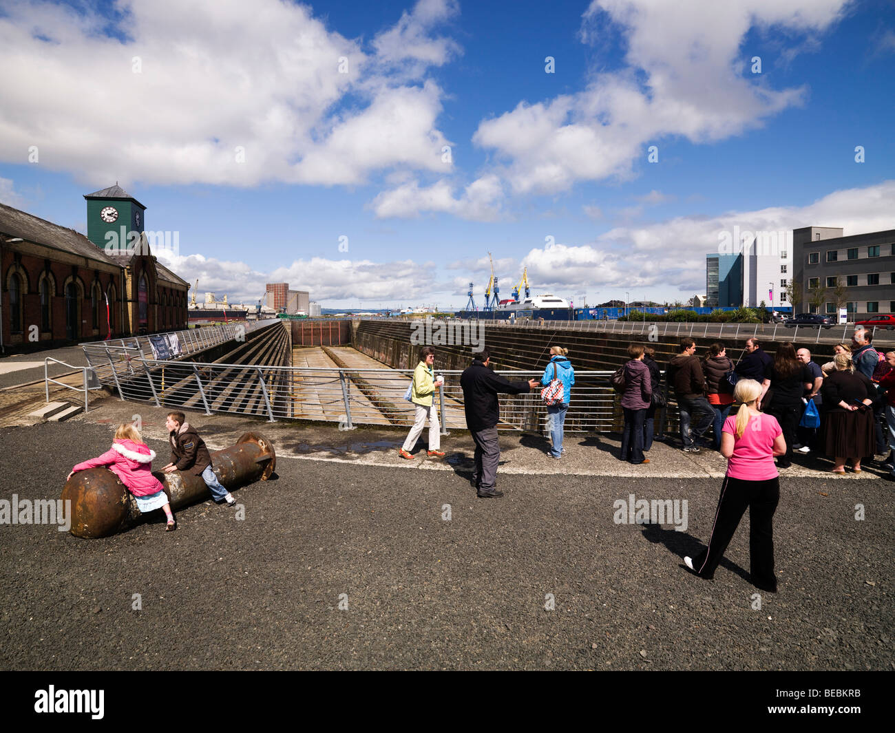 Thompson Dry Dock, Belfast Banque D'Images