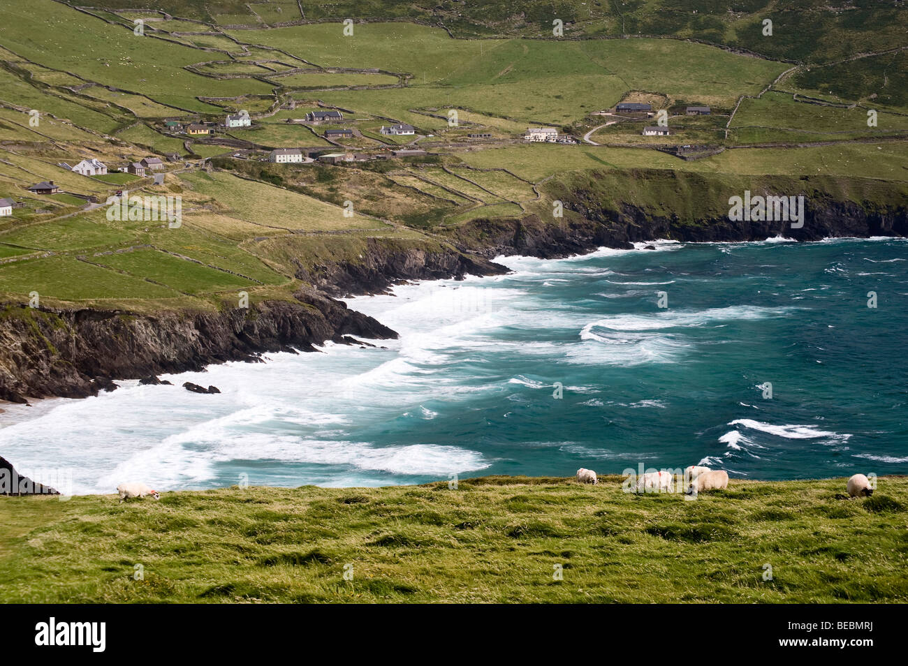 Coumeenoole Beach, Dingle Peninsula, Co Kerry, Irlande Banque D'Images