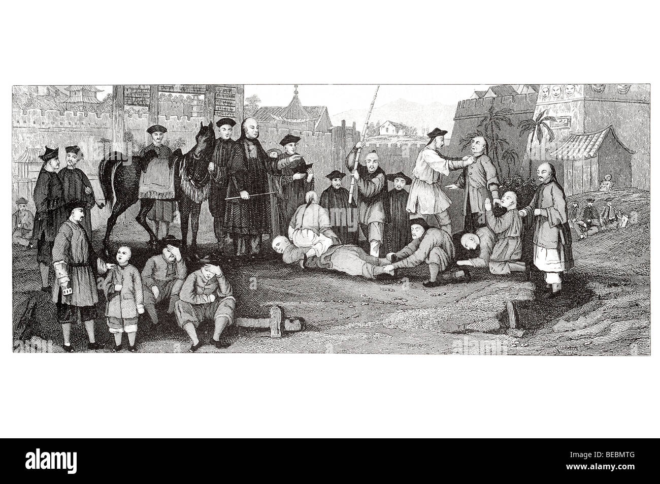 La répression chinoise Banque D'Images