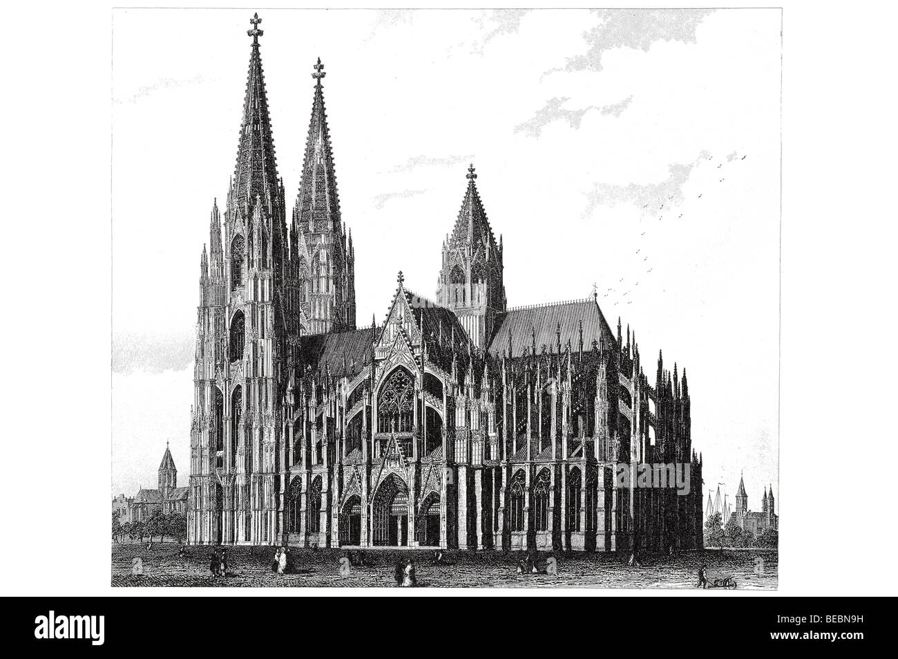 La cathédrale de Cologne comme c'est d'être Banque D'Images
