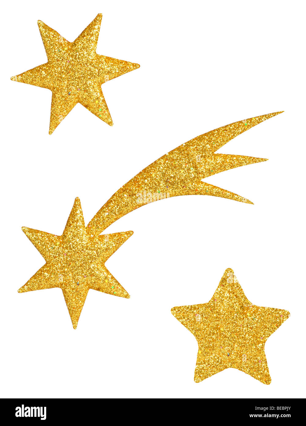 36 étoiles En Bois Scintillantes Pour Décoration De Noël - Confettis Dorés, 3 Tailles - Pour Table, Sapin, Vitre
