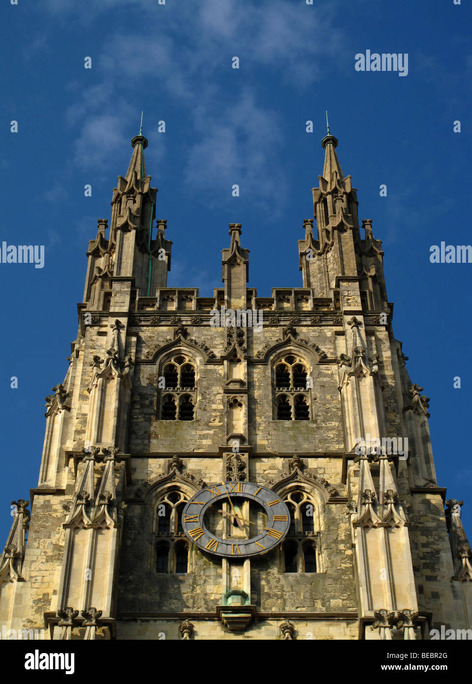 La Cathédrale de Canterbury le long d'une journée de septembre, Canterbury, Kent, Angleterre Banque D'Images