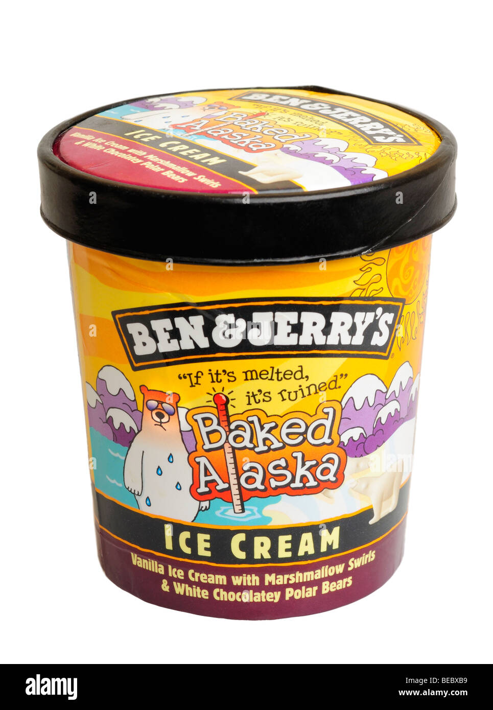 À Remous de Ben & Jerrys La crème glacée au four Banque D'Images