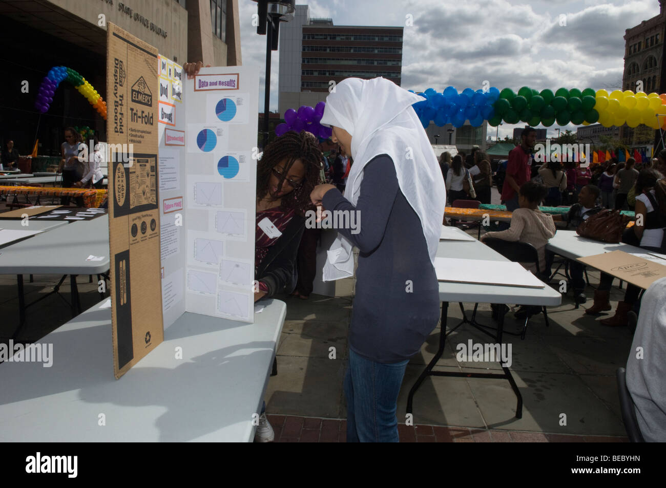 La sixième édition annuelle des sciences de Harlem Street juste et Festival à New York Banque D'Images