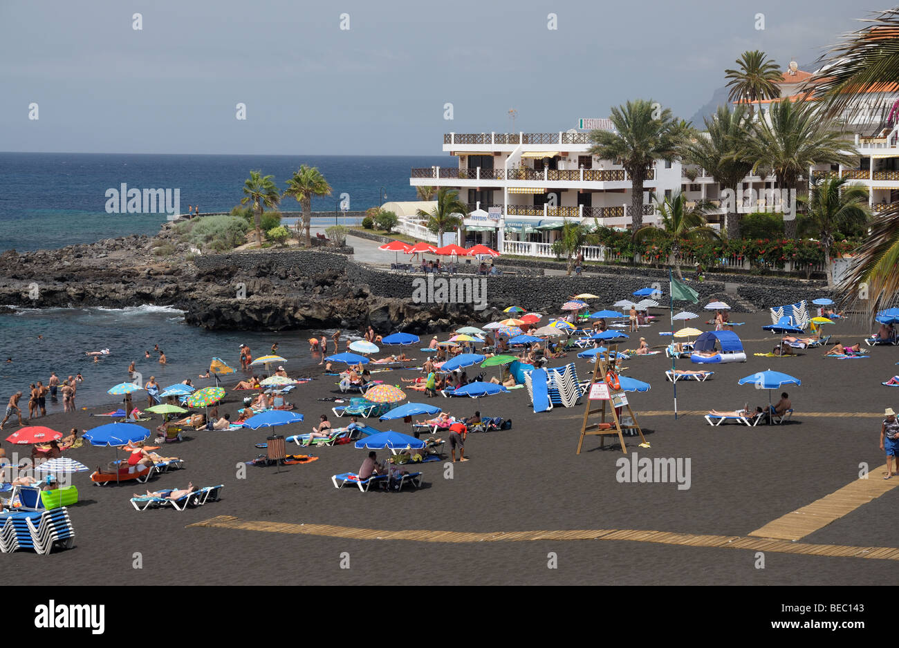 Playa de la Arena, île des Canaries Tenerife, Espagne Banque D'Images