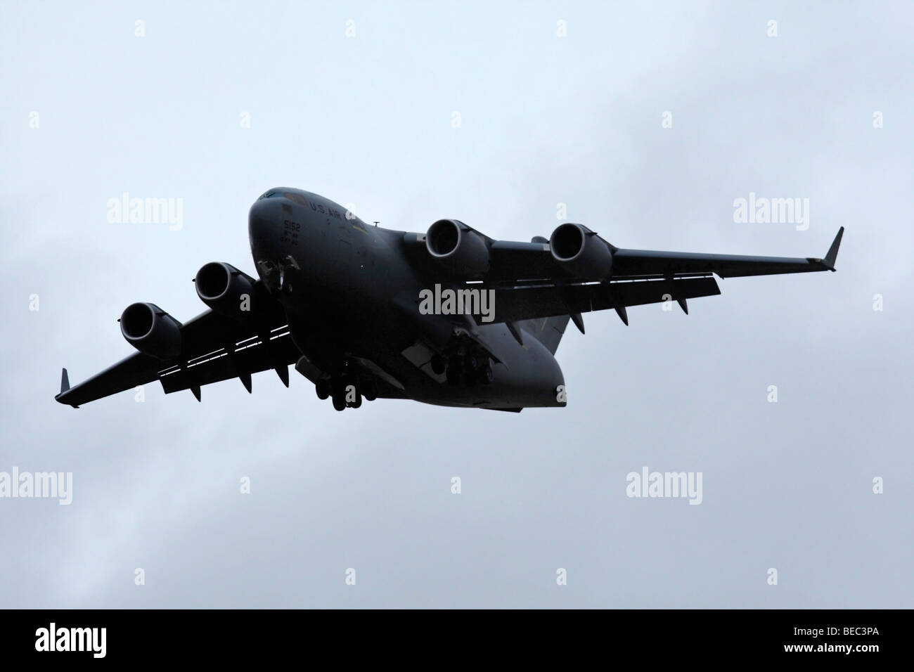 C-17 Globemaster III Transports avion en vol Banque D'Images