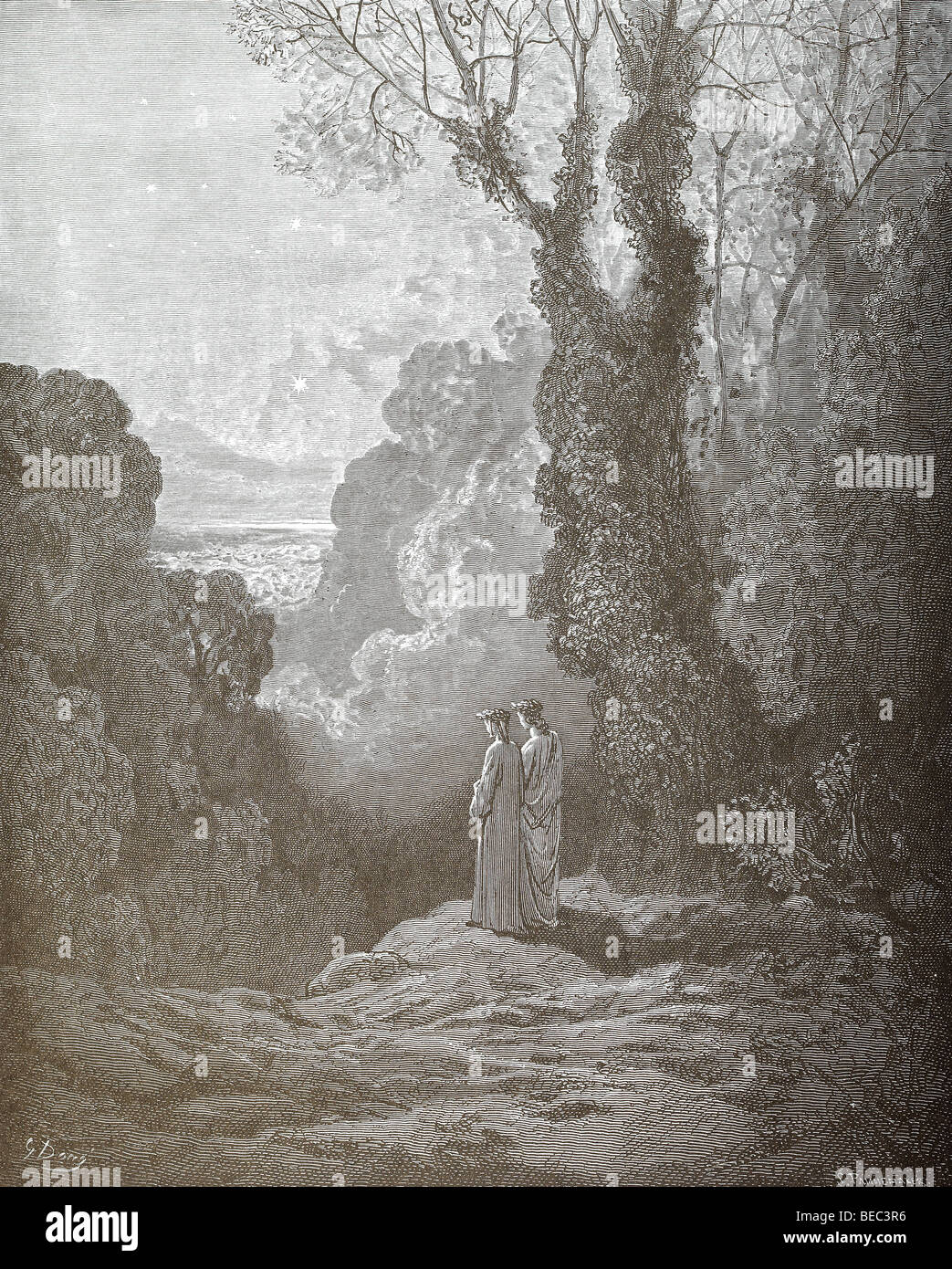 L'illustration de Gustave Dore 'Venus' à partir de la Divine Comédie de Dante Banque D'Images