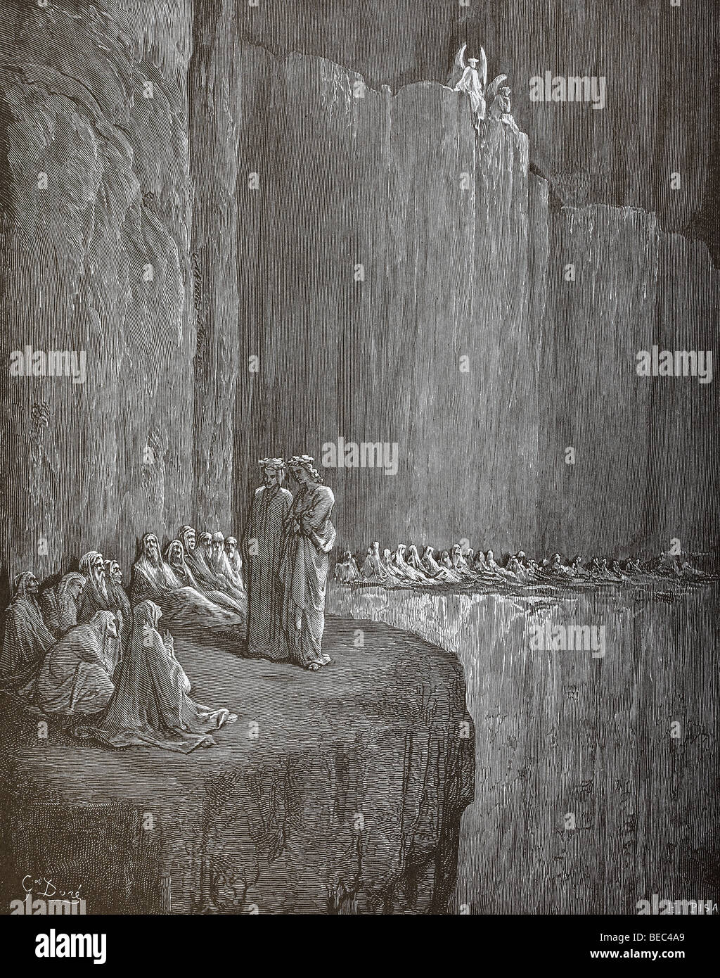 L'illustration de Gustave Dore apia' de 'La Divine Comédie de Dante Banque D'Images