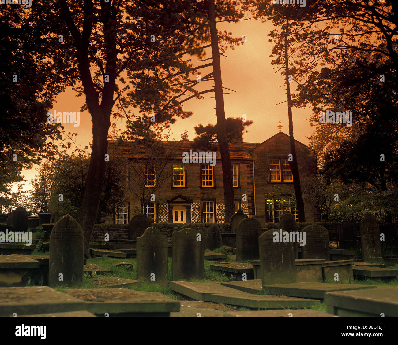 Le Bronte Parsonage Museum Haworth Yorkshire, Angleterre Royaume-uni Banque D'Images