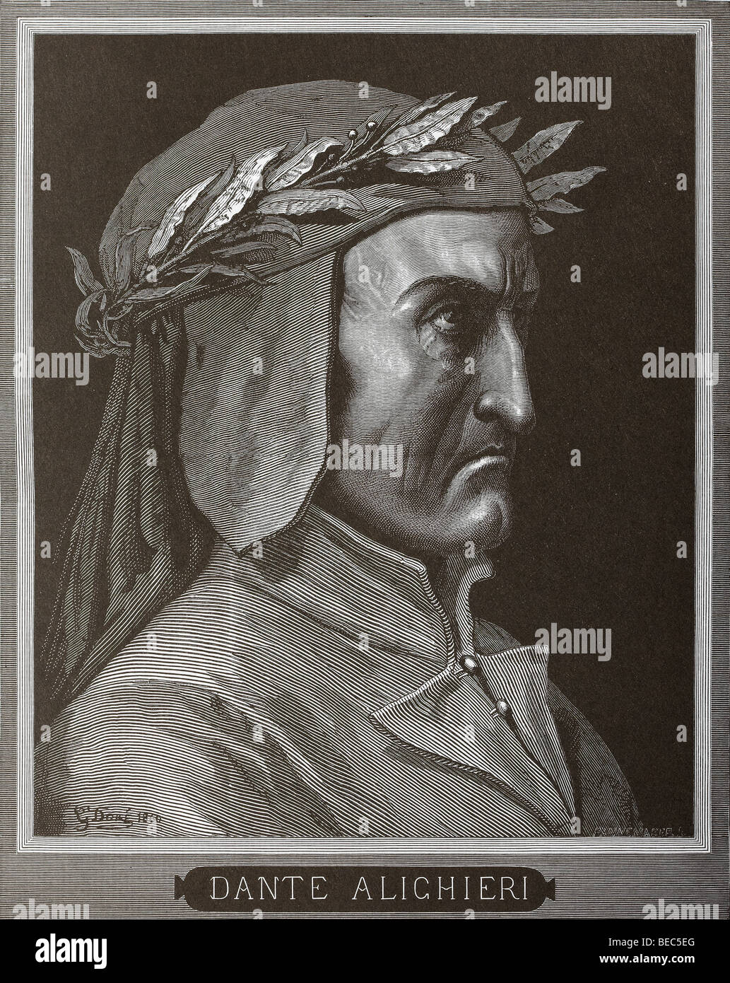 L'illustration de Gustave Dore de Dante Alighieri Banque D'Images
