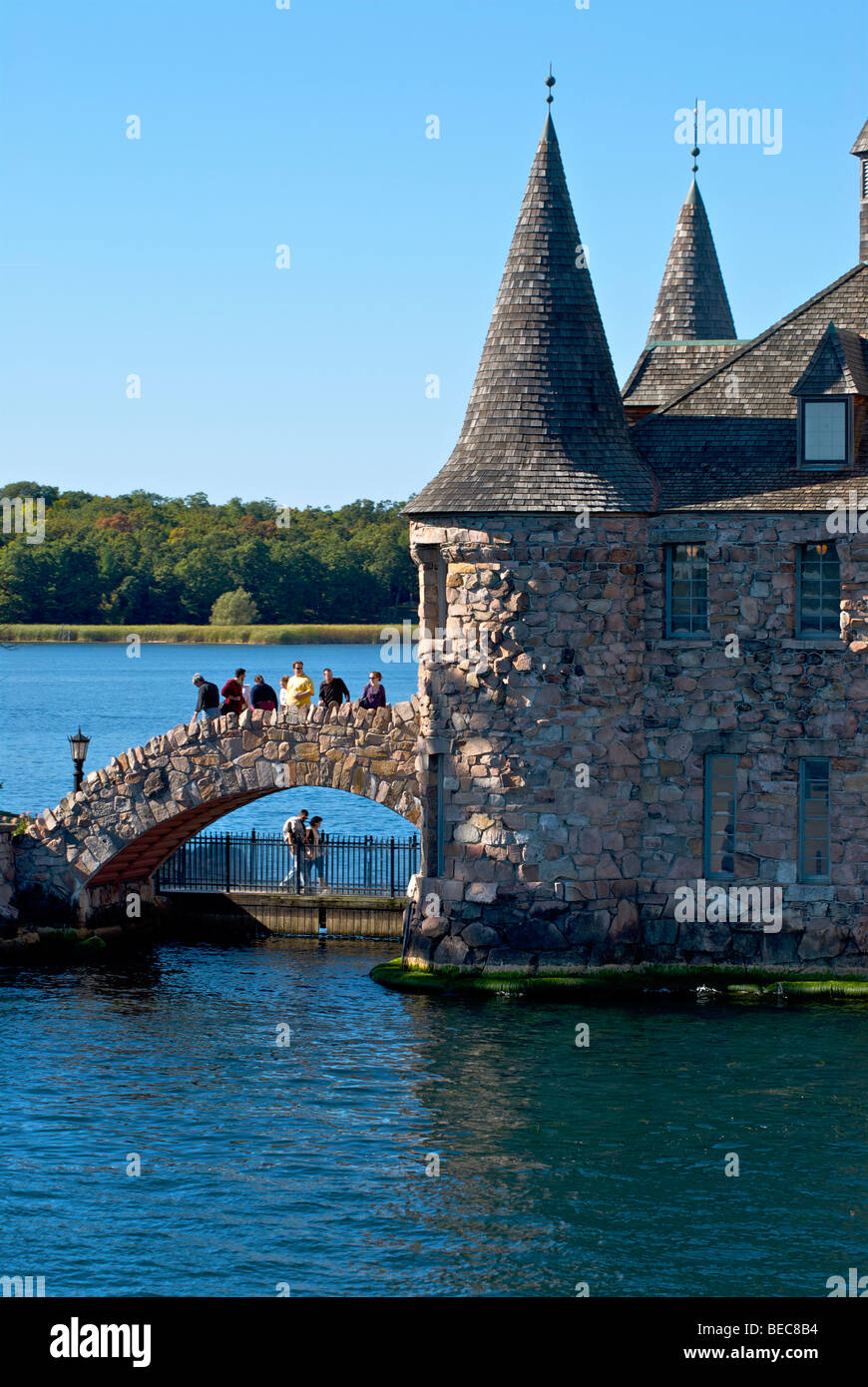 Le château Boldt sur coeur Island dans le lac Ontario dans le "domaine des Mille-îles Banque D'Images