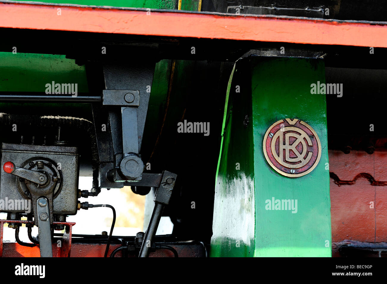 Charbon moteur de la Locomotive à vapeur du réservoir de fer Banque D'Images