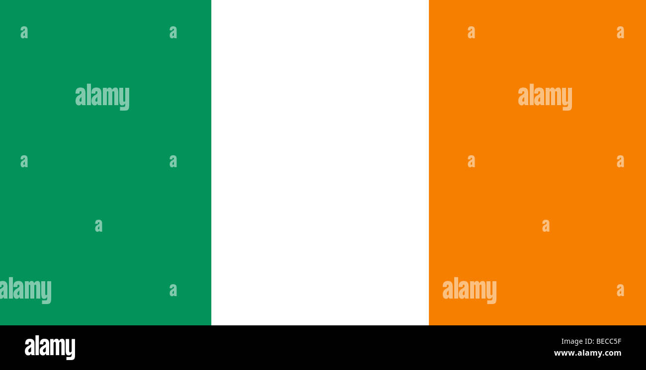 Drapeau de l’Irlande Banque D'Images