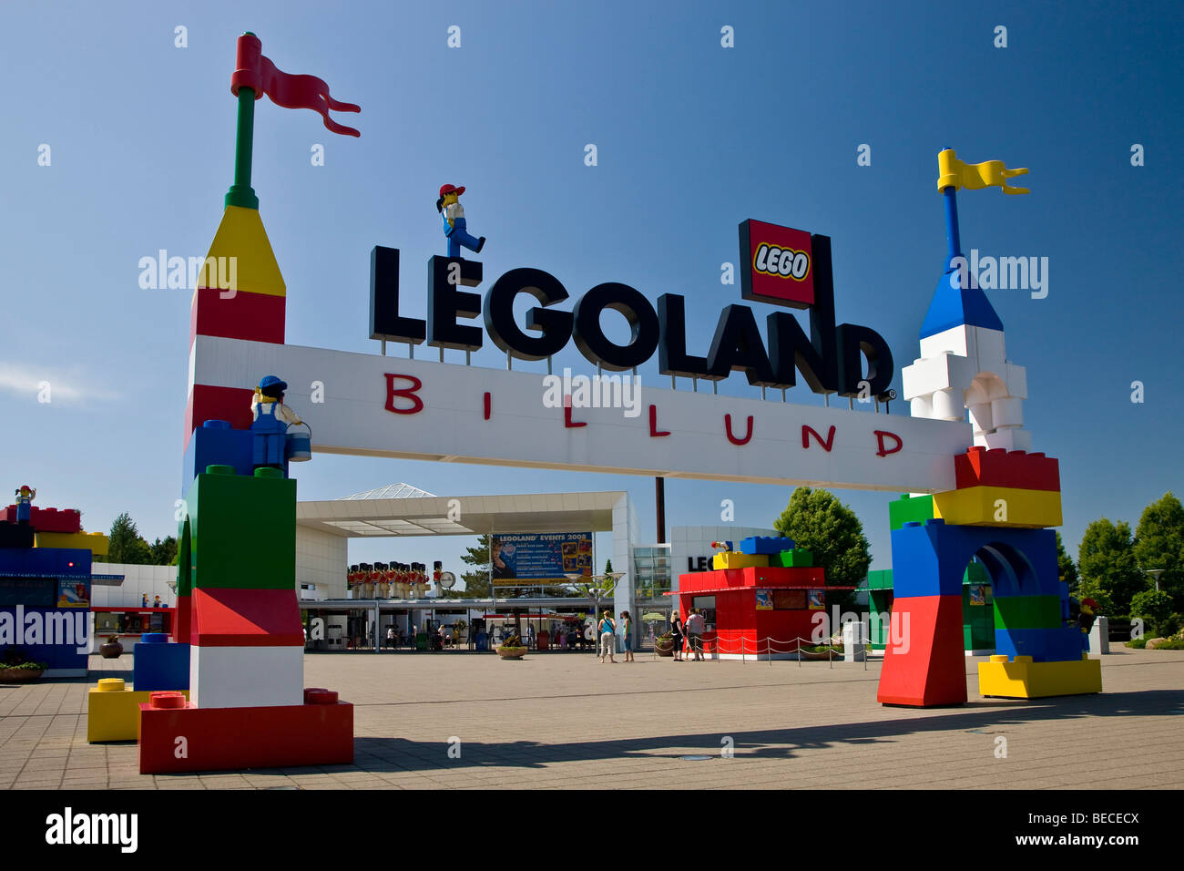 L'embarquement au parc Legoland, au Danemark Banque D'Images