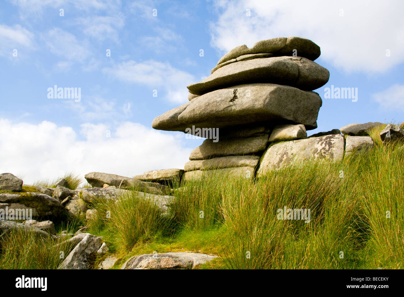 Le Cheesewring, Bodmin Moor, Cornwall England UK Banque D'Images