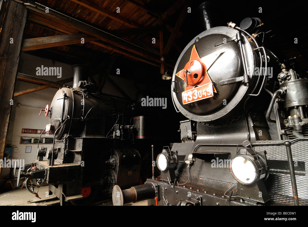 Charbon moteur de la Locomotive à vapeur du réservoir de fer Banque D'Images