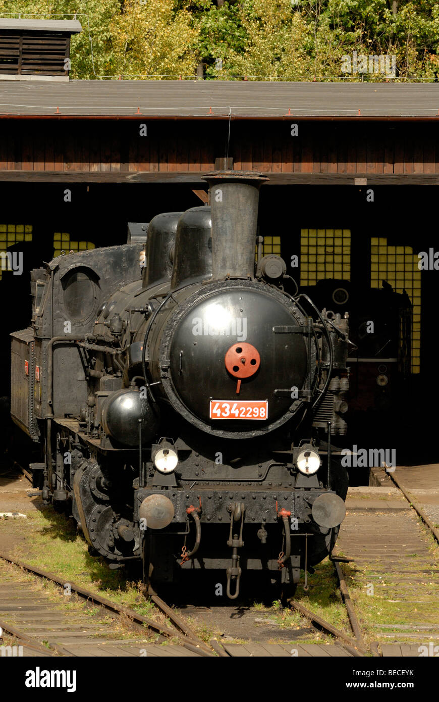 Charbon moteur de la Locomotive à vapeur du réservoir de fer Banque D'Images