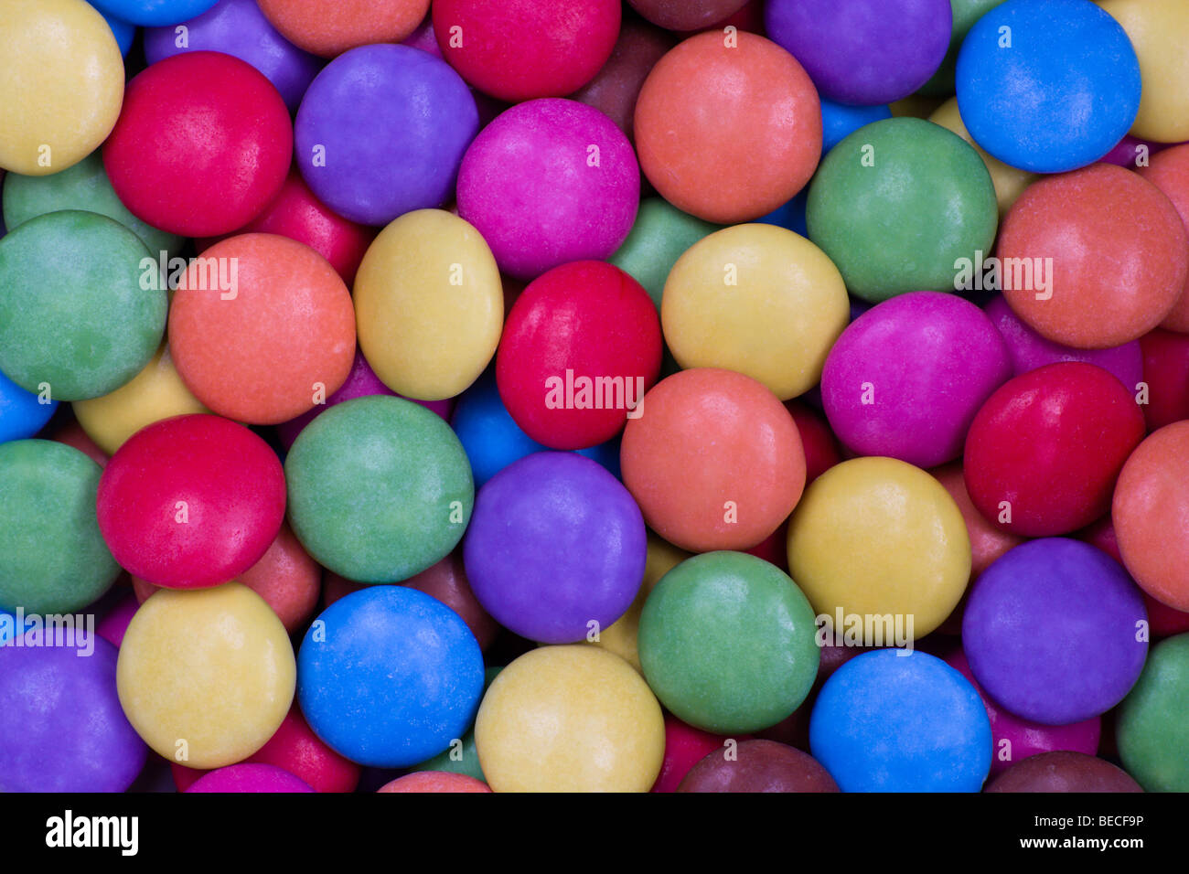 Close up image de Smarties Banque D'Images