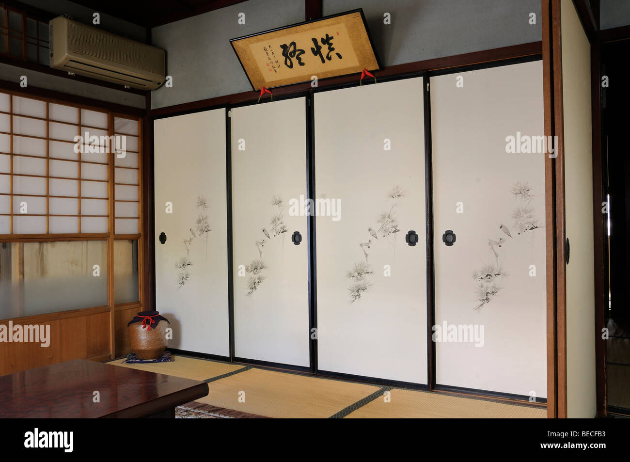 Une maison traditionnelle à Kyoto, Japon, Asie de l'Est, Asie Banque D'Images