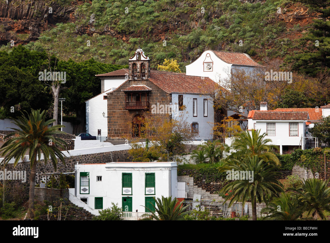 Église de pèlerinage de las Nieves près de Santa Cruz de la Palma, La Palma, Canary Islands, Spain Banque D'Images