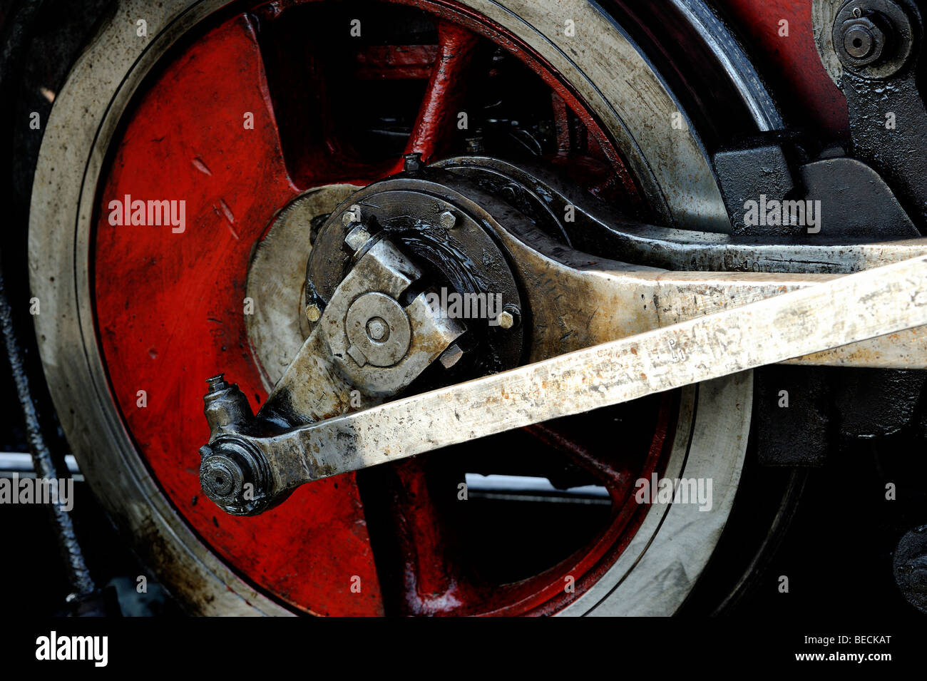 Charbon moteur de la Locomotive à vapeur du réservoir de fer Banque D'Images