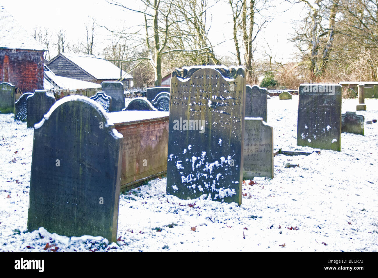 Caverswall Village cimetière Banque D'Images