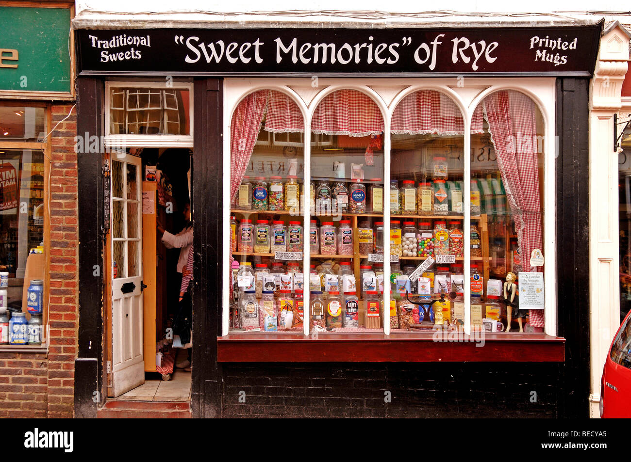 Sweet Shop, seigle, comté de Kent, Angleterre, Europe Banque D'Images