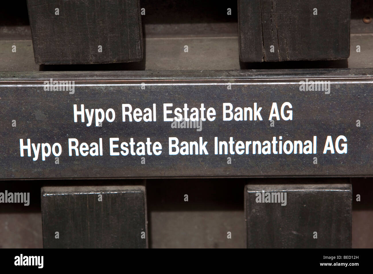 Siège de l'Hypo Real Estate Bank AG, vue extérieure, Munich, Bavaria, Germany, Europe Banque D'Images