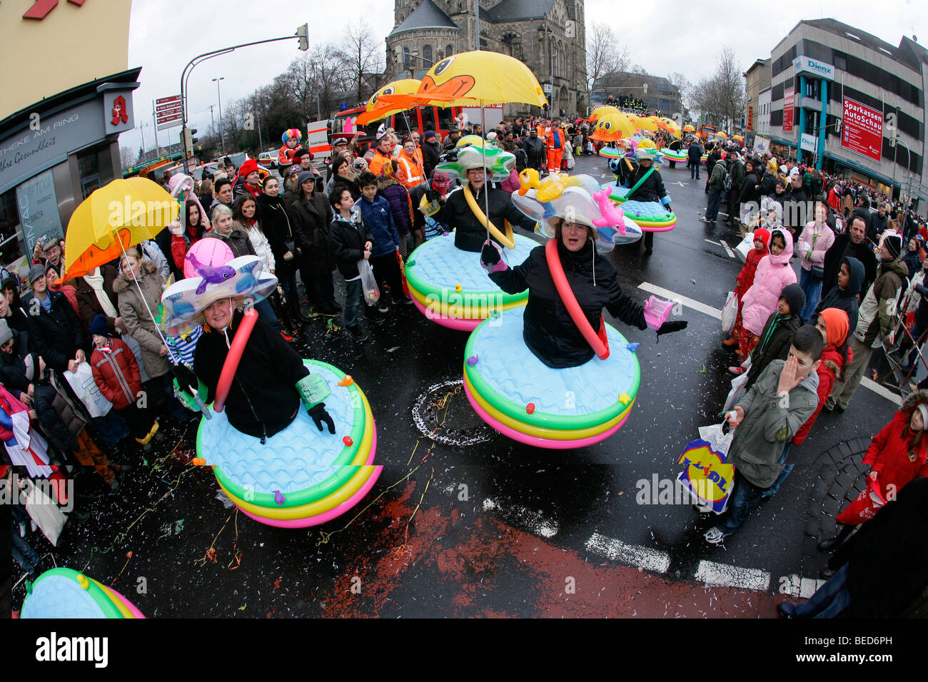 Carnaval, Rose parade lundi à Coblence, Rhénanie-Palatinat Banque D'Images