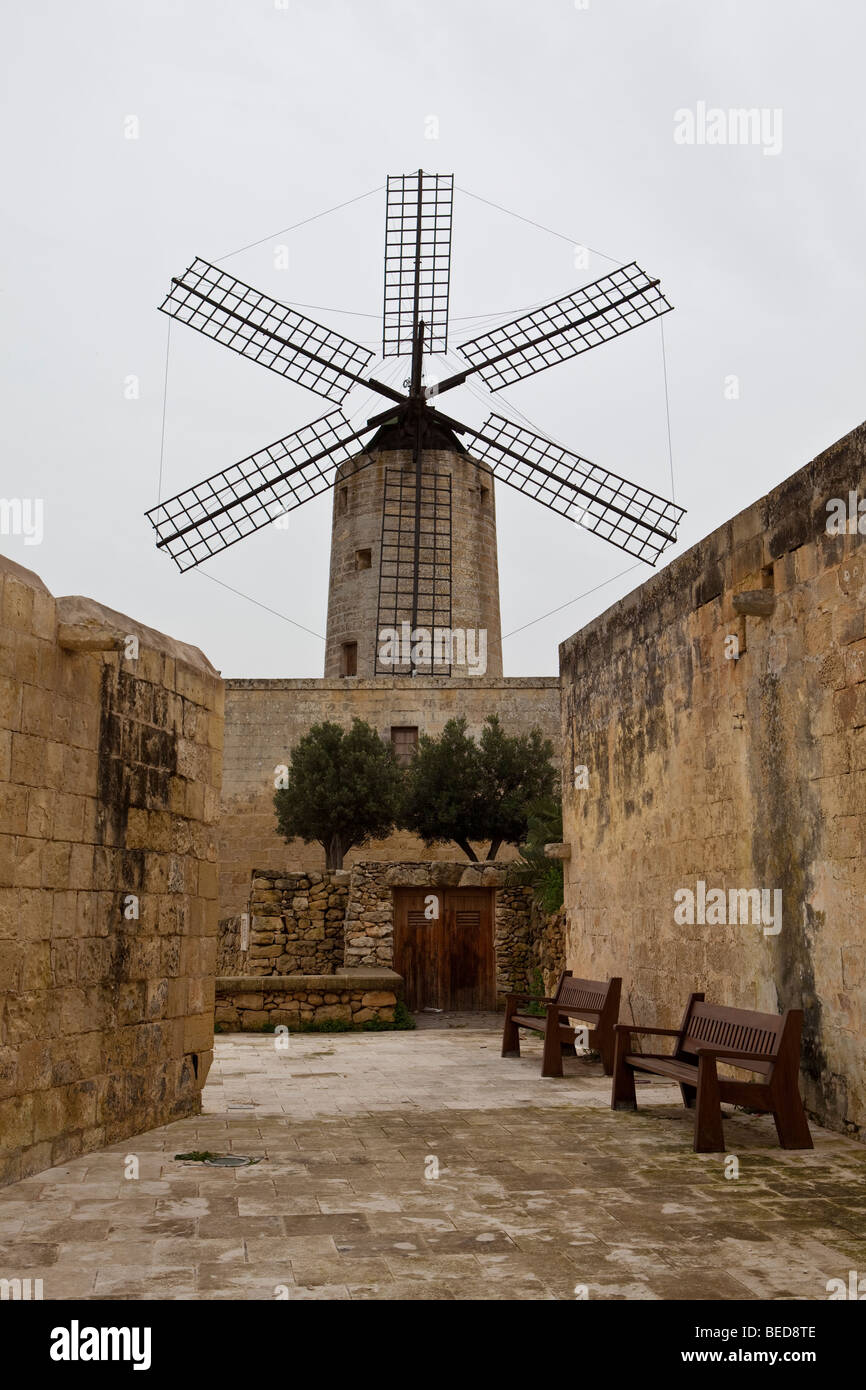 Vieux Moulin près de Rabat, Malte, Europe Banque D'Images
