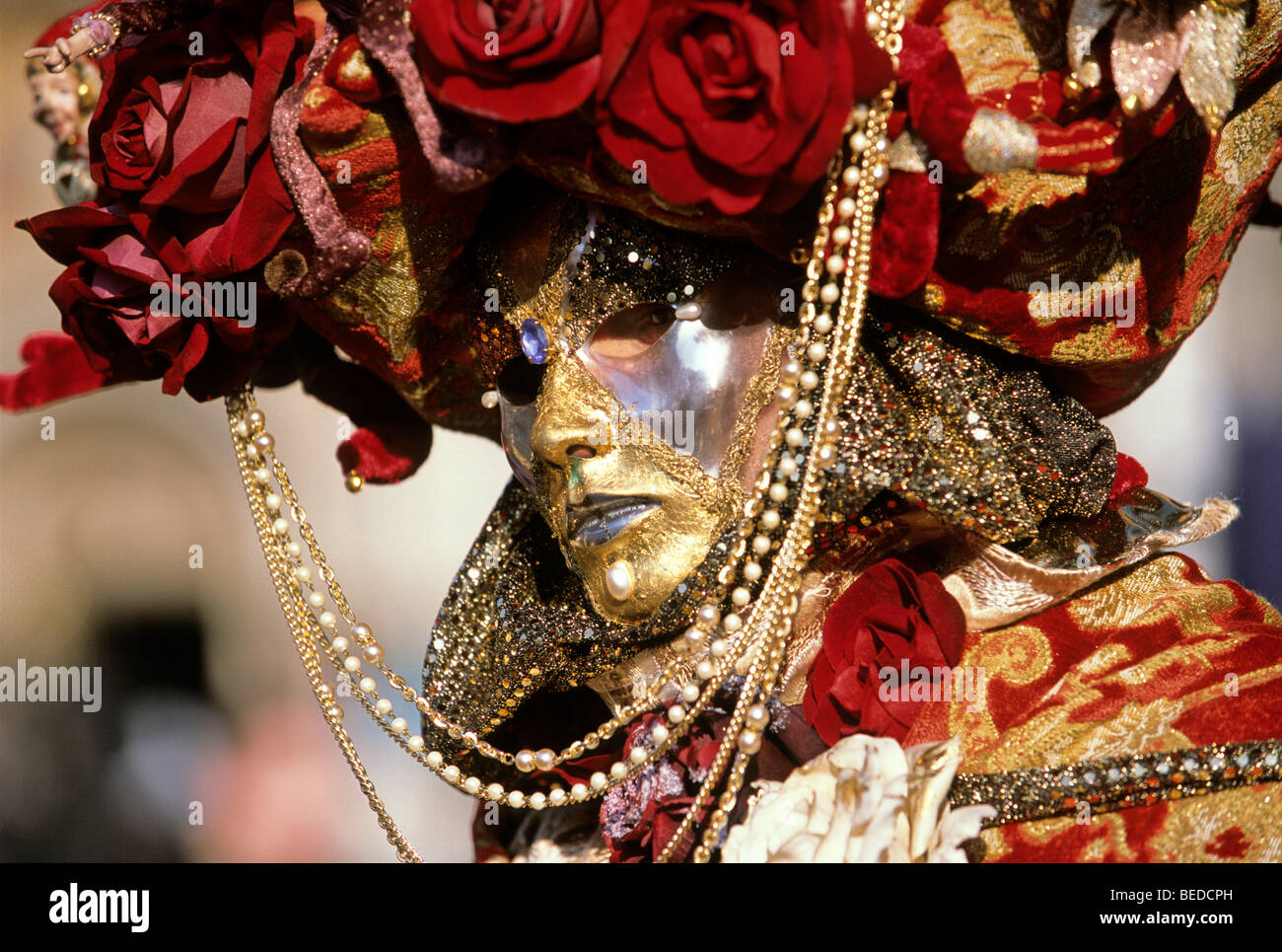 Masque, Carnaval de Venise, Vénétie, Italie, Europe Banque D'Images