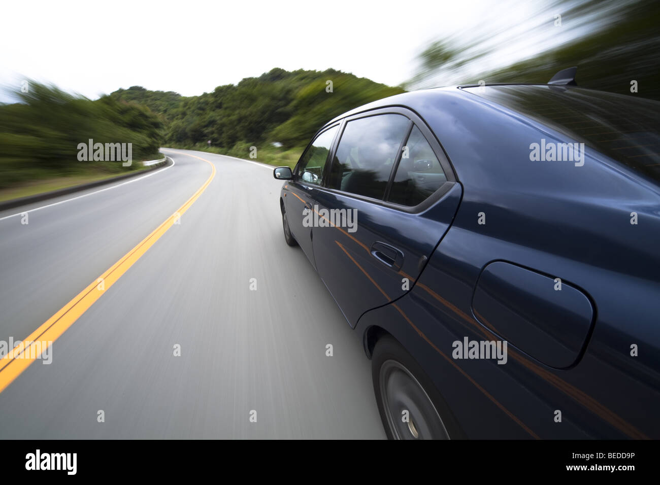 Vitesse au volant Banque D'Images