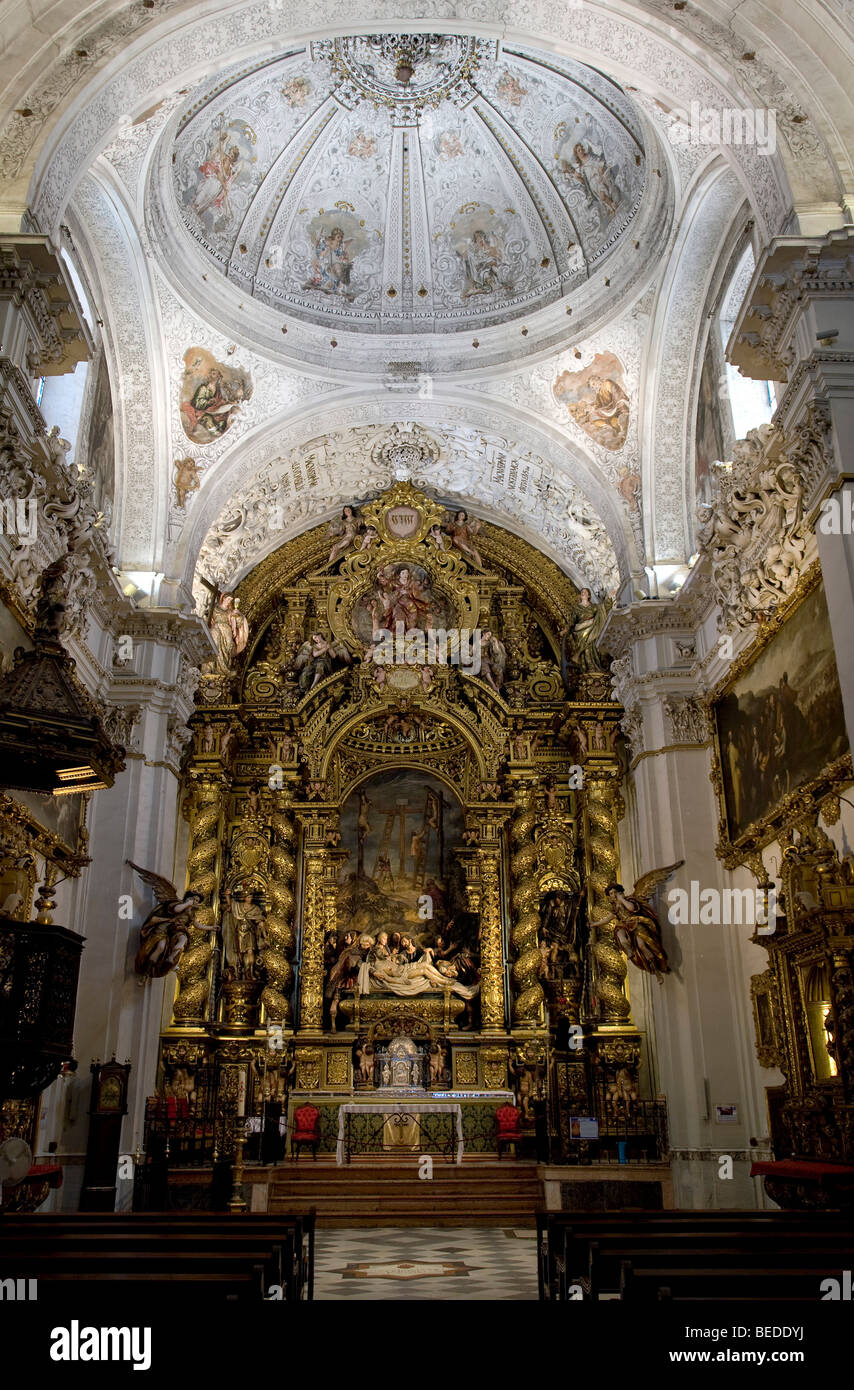 Eglise de San Jorge Church dans l'hôpital de la Santa Caridad, hébergement de tableaux de l'artiste Bartolom Esteban Murillo, Sev Banque D'Images