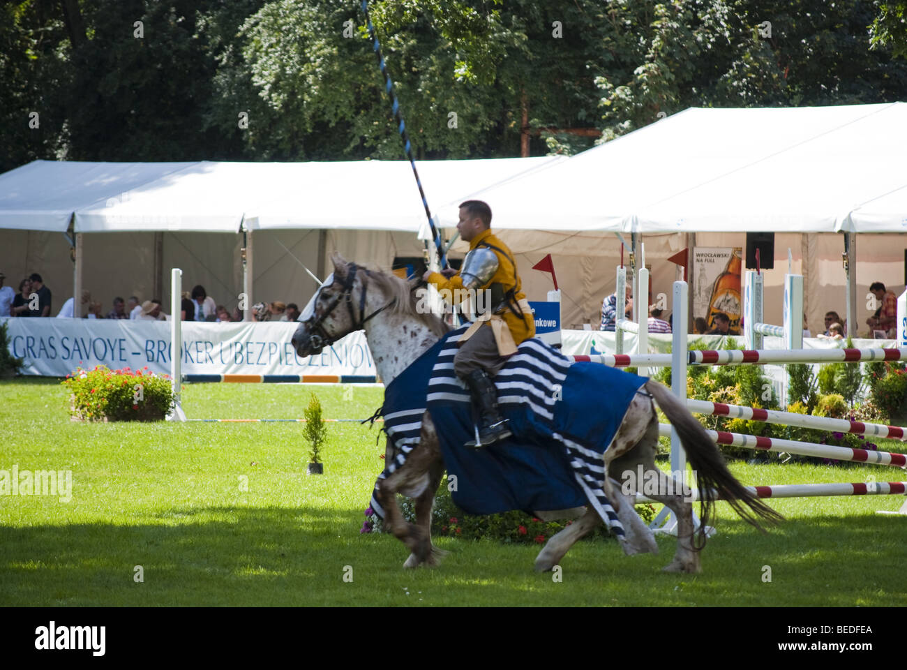 Tournoi de chevaliers à strzegom chez HSBC FEI World Cup 2009 Banque D'Images