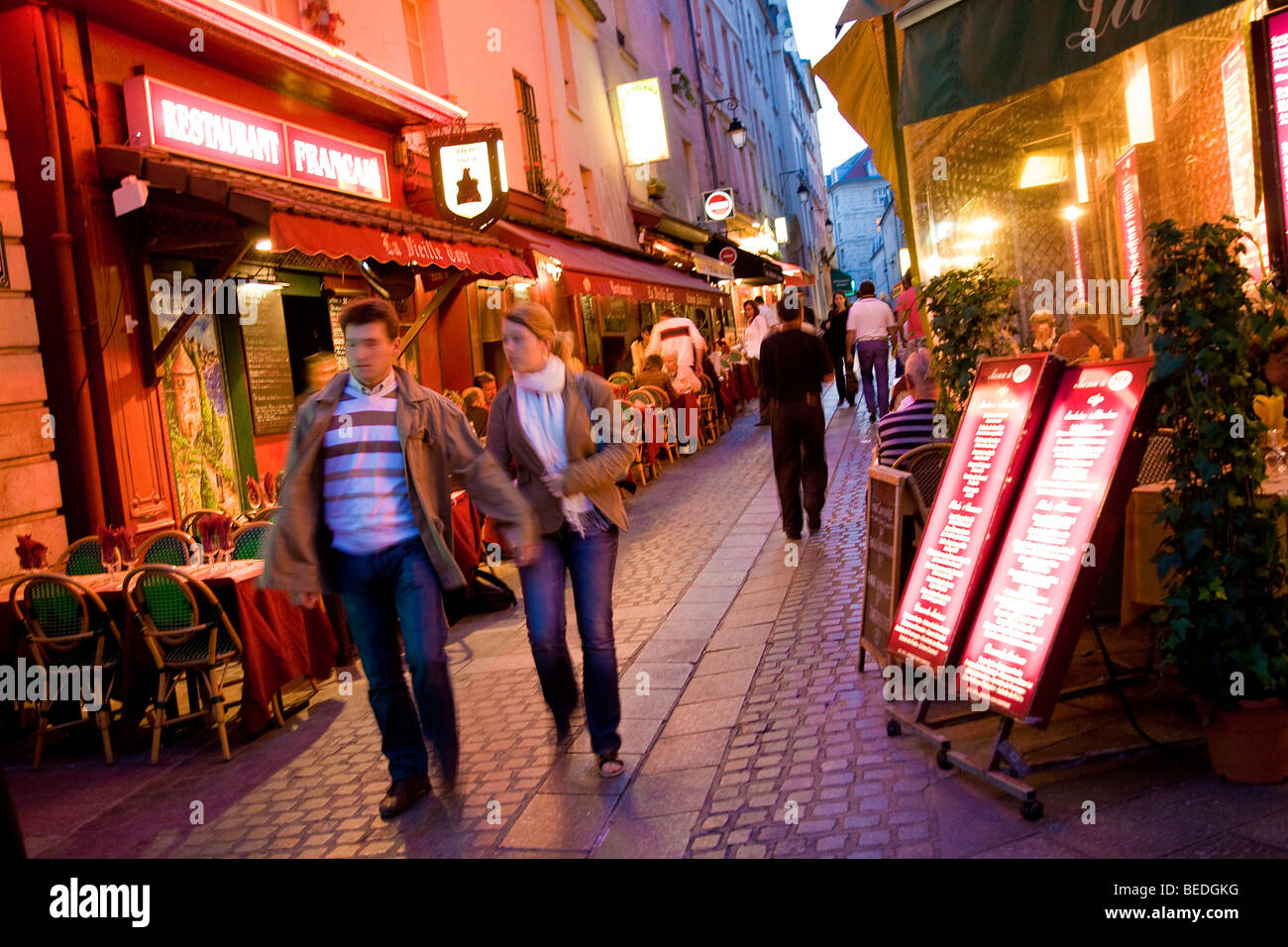 Rue POT DE FER, PARIS Banque D'Images