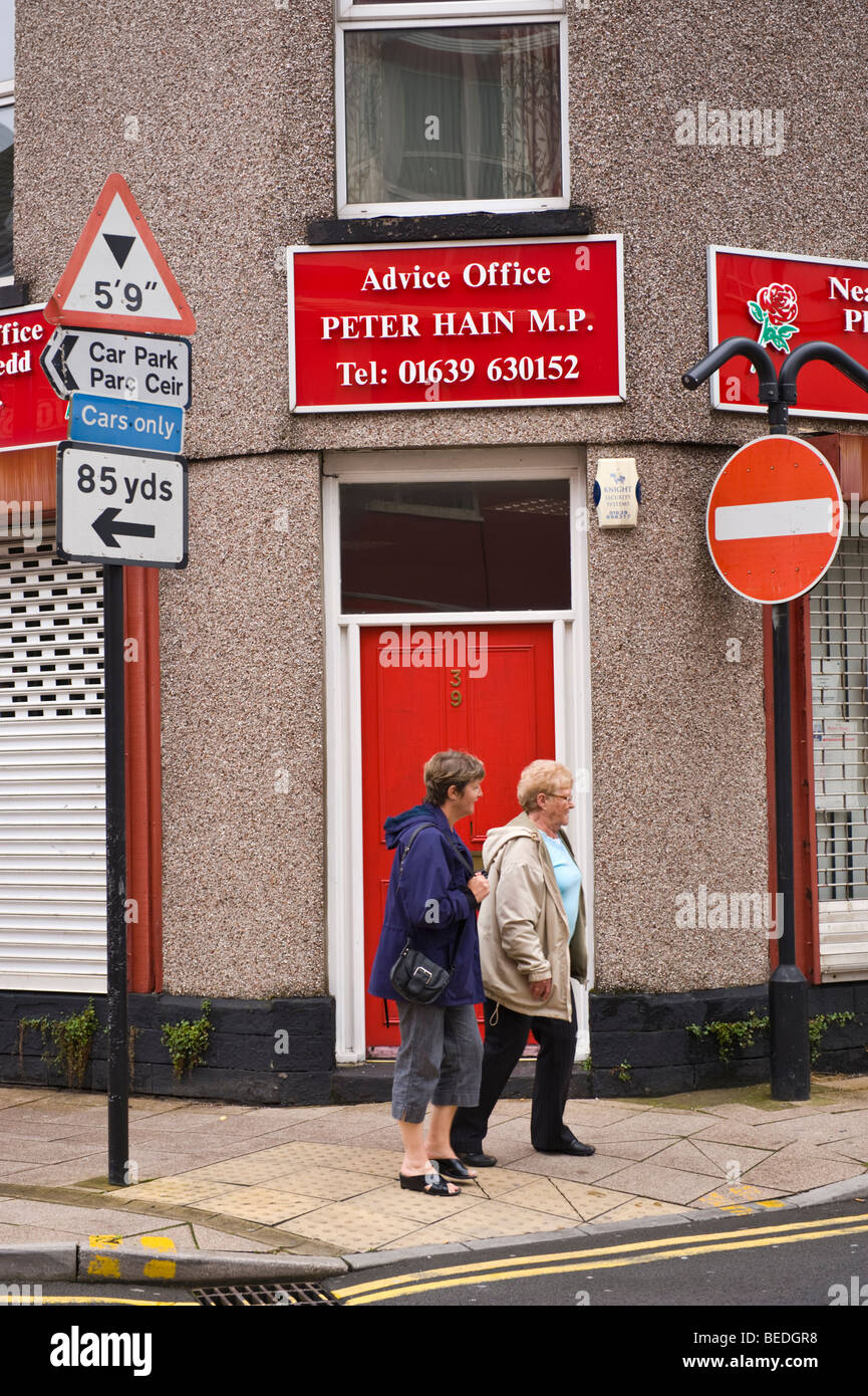 Extérieur de Peter Hain MP bureau de circonscription à Neath South Wales UK Banque D'Images