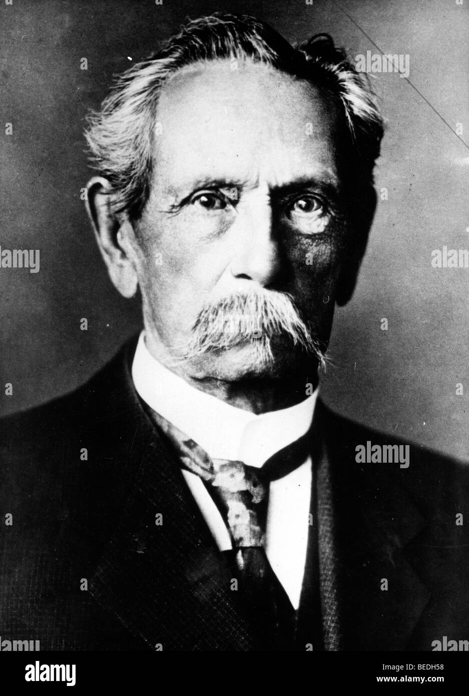 Portrait de Carl FrIedrich Benz l'ingénieur automobile allemand Banque D'Images