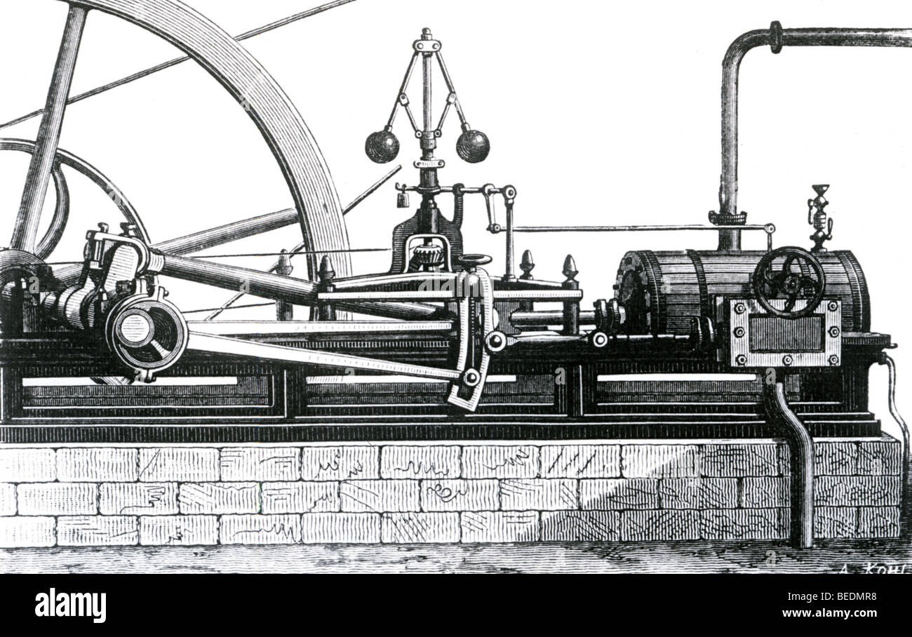 JAMES WATT - action rapide "horizontales" moteur à vapeur Banque D'Images