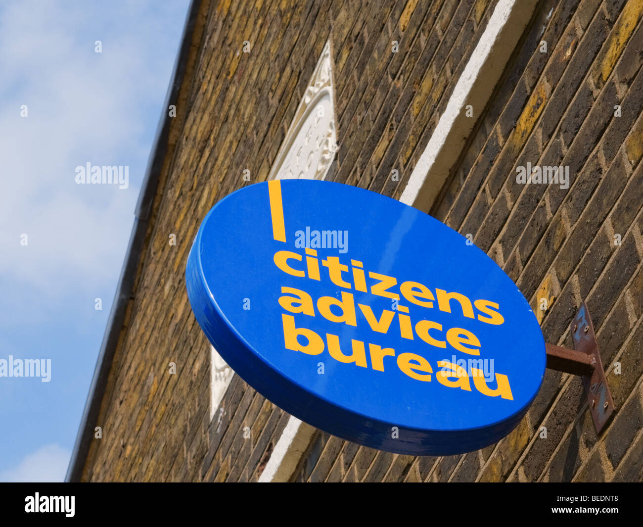 Le Bureau de conseil aux citoyens high street shop sign Banque D'Images