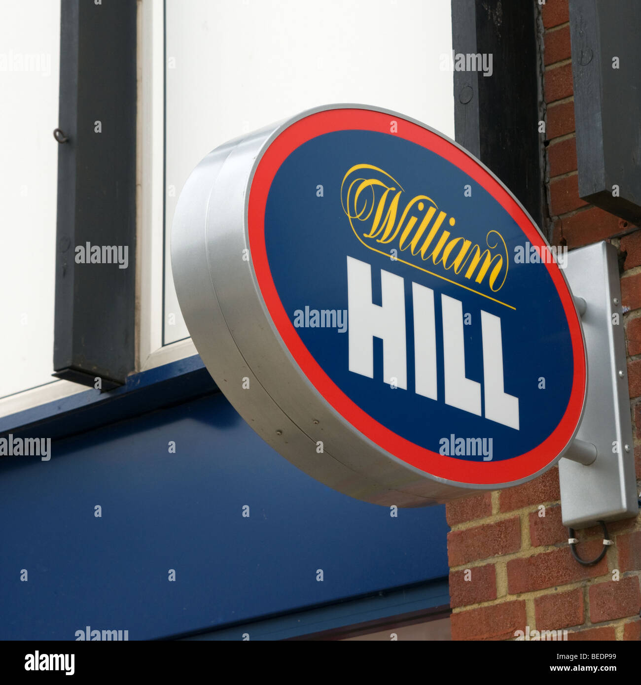 William Hill high street shop sign Banque D'Images