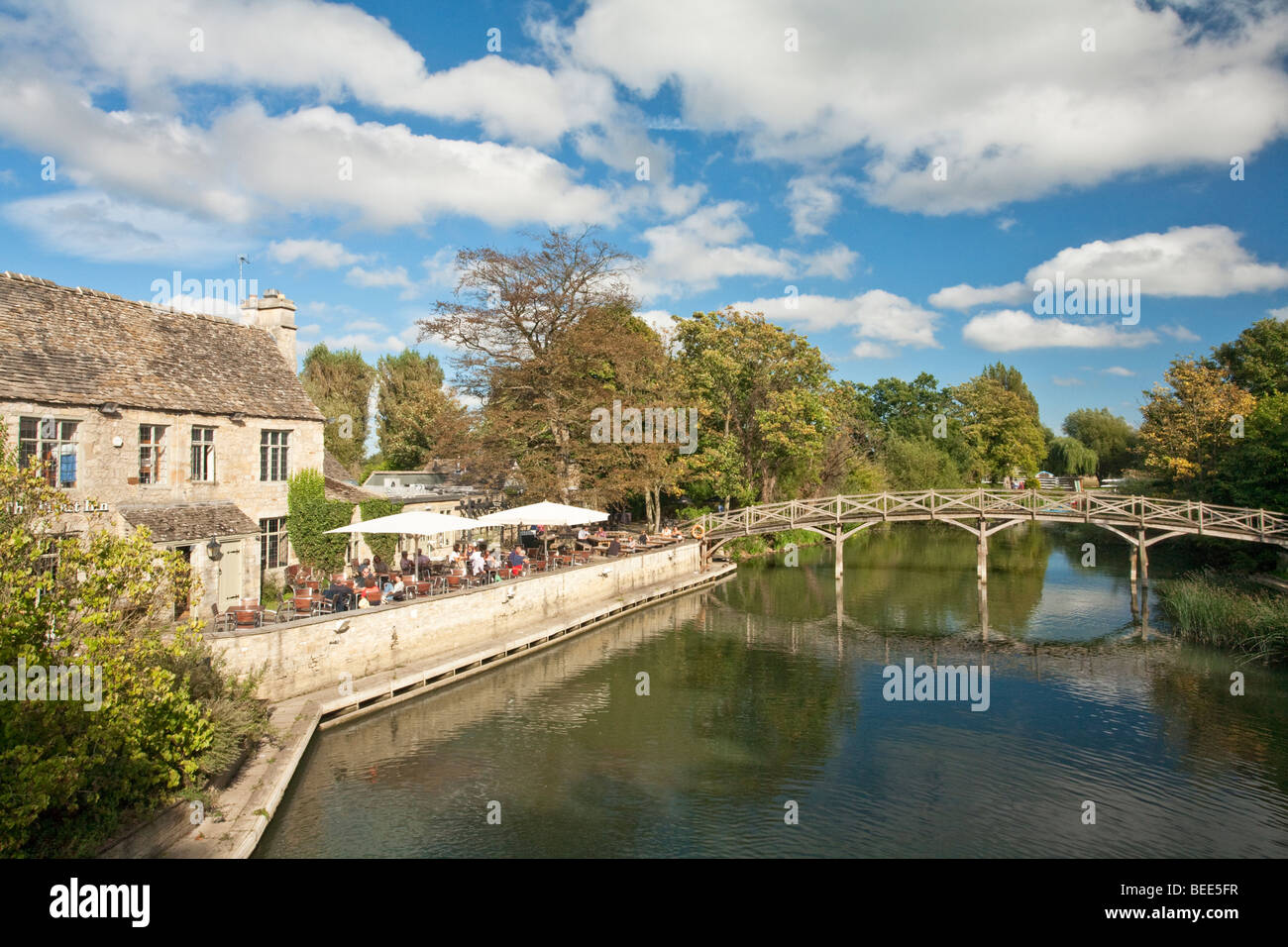 Le Trout Inn sur les rives de la Tamise dans la Wolvercote, Oxford, UK Banque D'Images