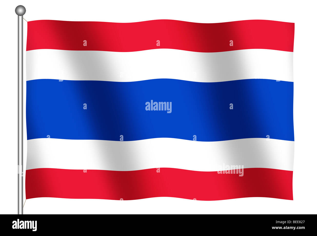 Pavillon de la Thaïlande forme (With Clipping Path) Banque D'Images