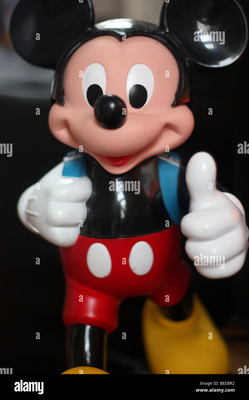 Mickey Mouse Tomy Années 80 – Jouet Mécanique Figurine Vintage, état Déco