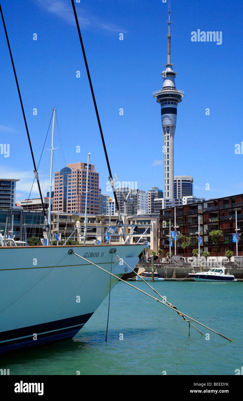 Viaduct Harbour, Auckland, île du Nord, Nouvelle-Zélande Banque D'Images