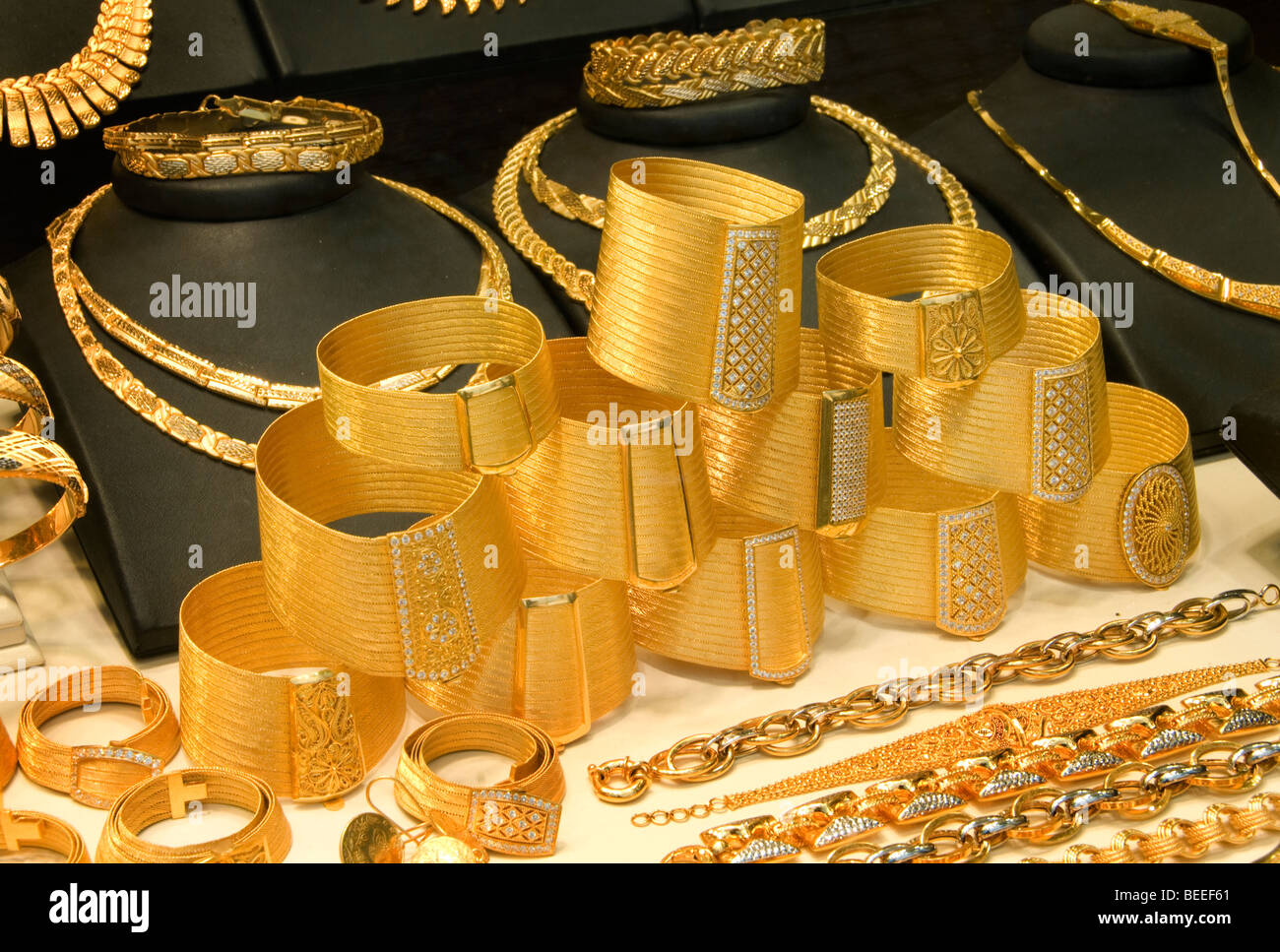 Turquie Istanbul Grand Bazar Kapali Carsi Kapalıcarsı bijoux or Photo Stock  - Alamy