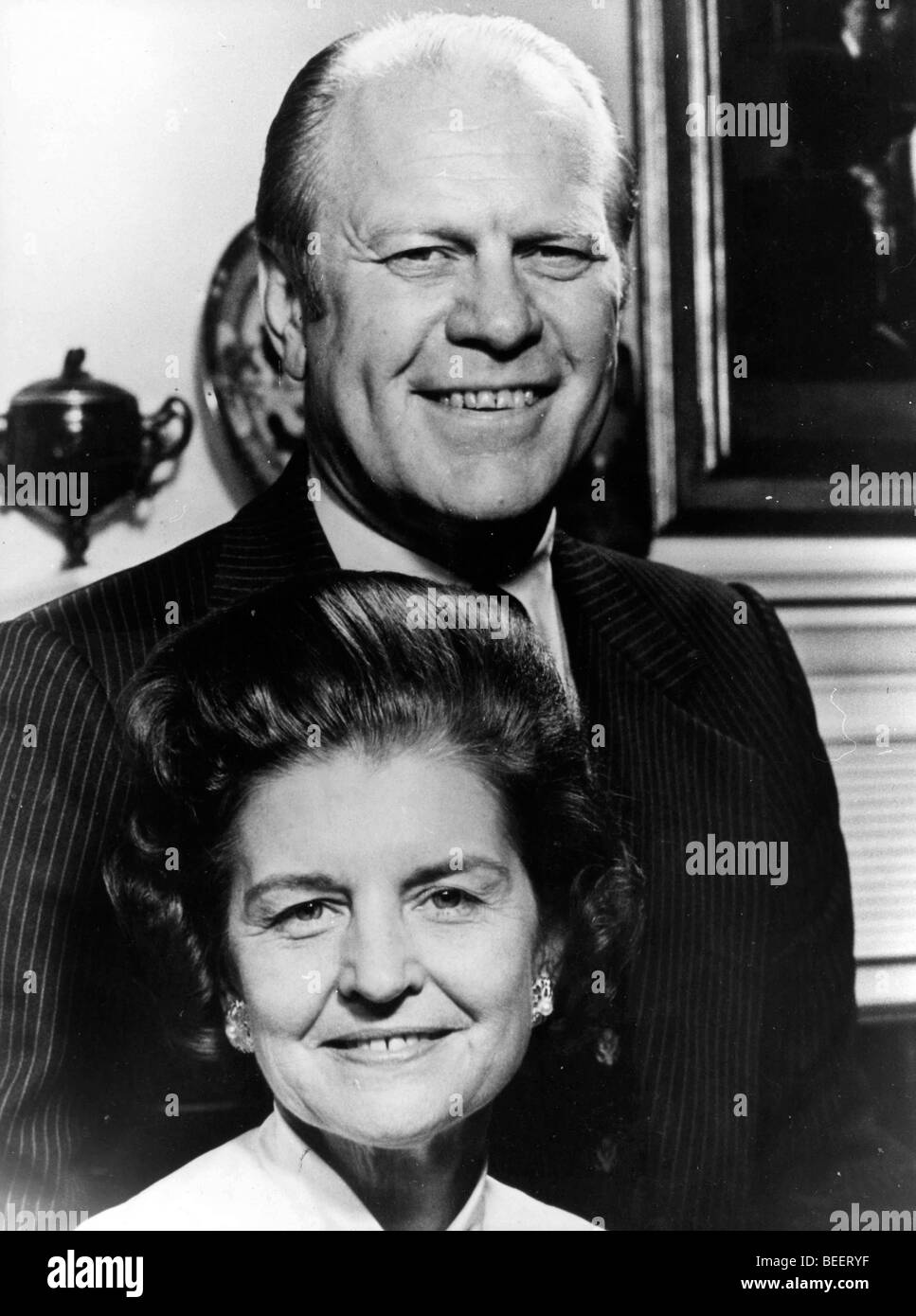 Le président Ford et de la Première Dame Betty Ford Banque D'Images