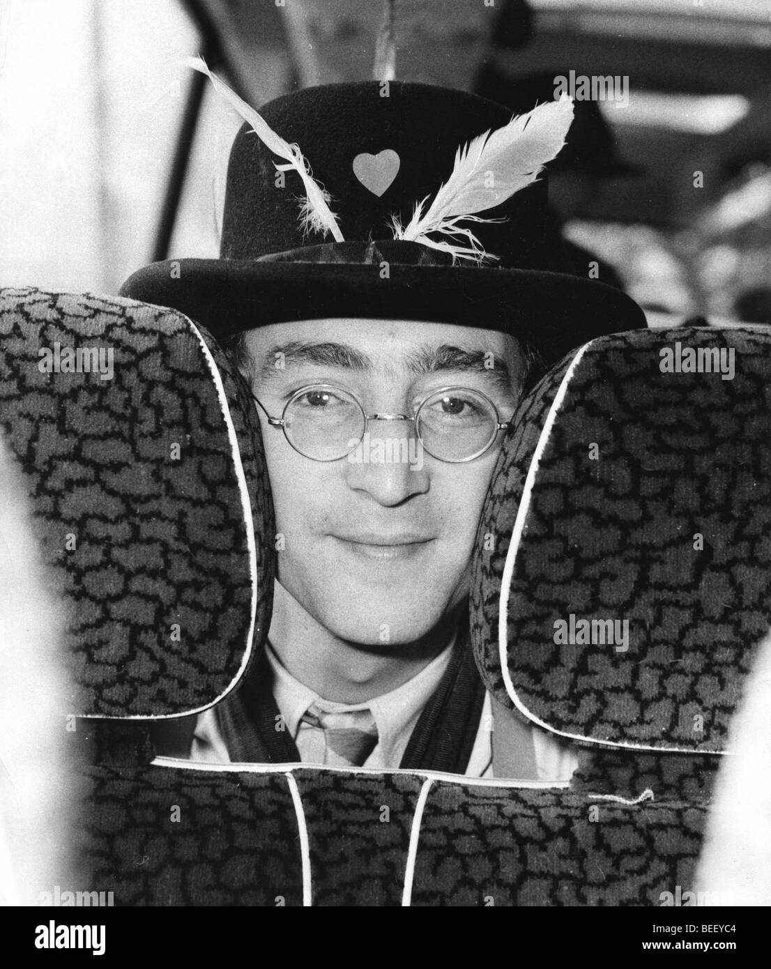 John Lennon durant la Magical Mystery Tour Banque D'Images