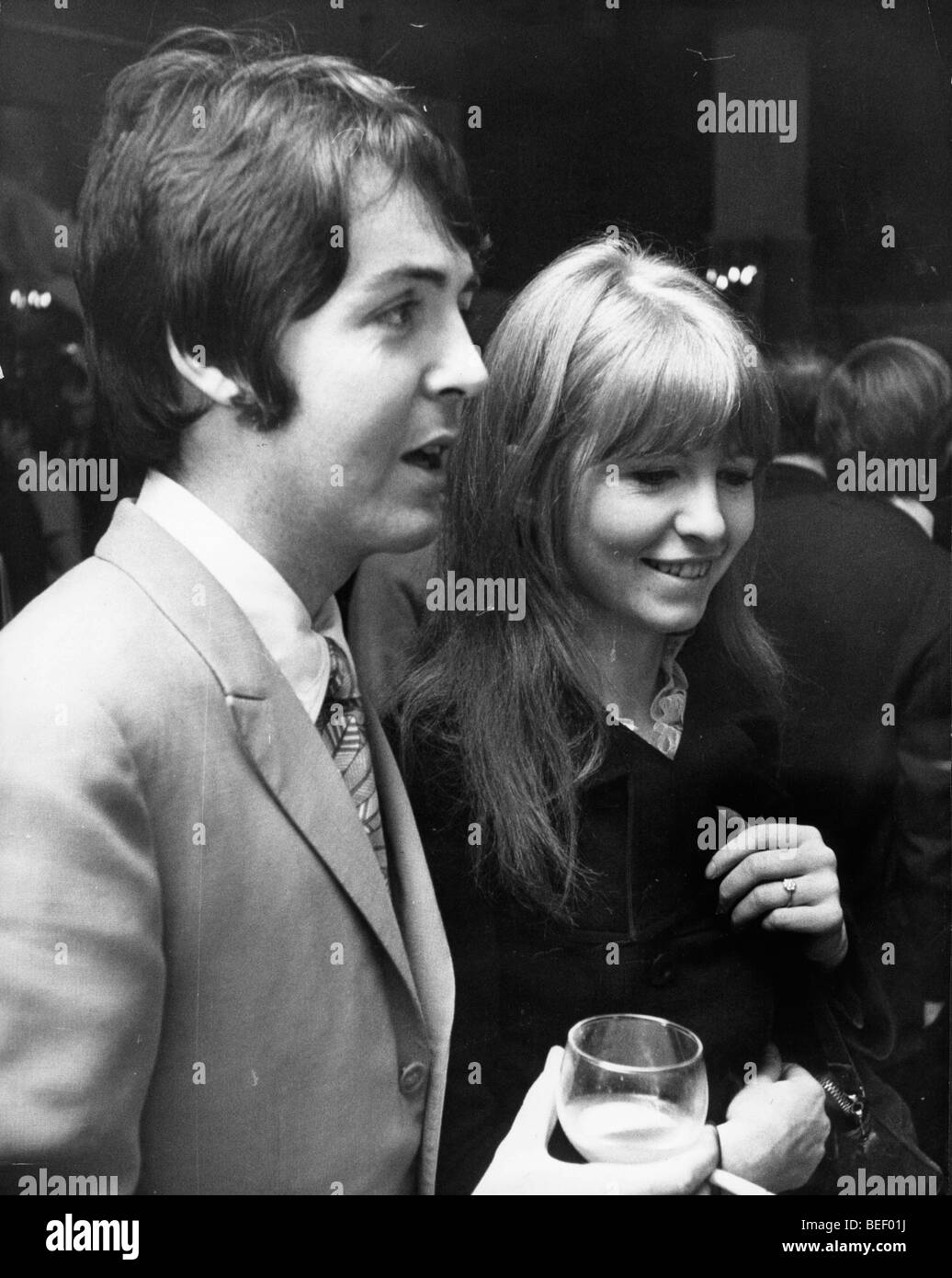 Paul McCartney Beatles pour l'événement avec Jane Asher Banque D'Images