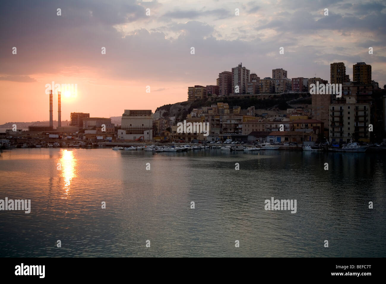 Porto Empedocle, Agrigente, Sicile, Italie Banque D'Images