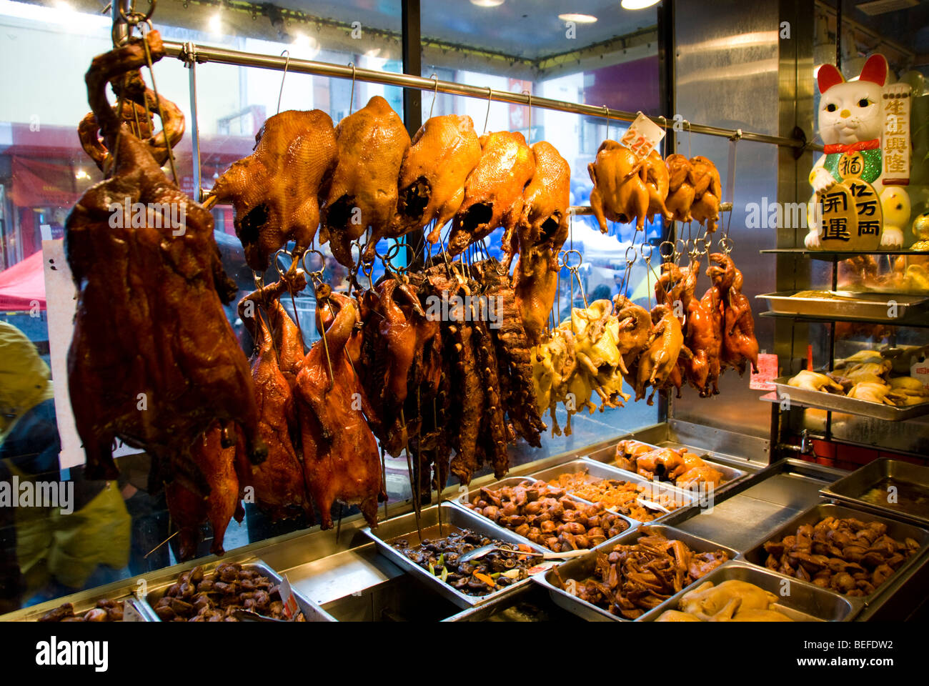 Californie Chinatown De San Francisco Les Viandes Roties A Yee S Restaurant Photo Copyright Lee Foster Photo 17 Casanf77640 Photo Stock Alamy